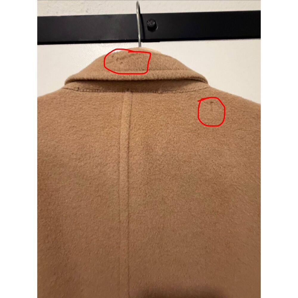 Brooks Brothers 100% Camel Hair Polo Coat 48R Made in Italy Double Breasted - Picture 4 of 8